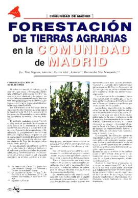 Forestación de tierras agrarias de la comunidad de Madrid