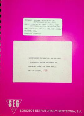 Levantamiento topografico, red de riego y planimetria sector occidental del perímetro regable de ...