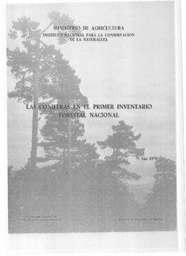 Las coniferas en el primer inventerio forestal nacional 1979