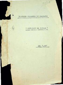 Petició de fons a l'Estat 1961