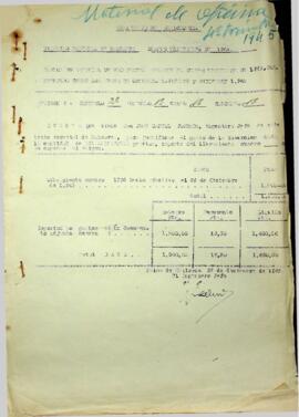 Material de oficina 4º trimestre 1945