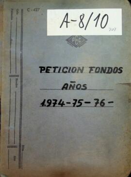 Petició de fons a l'Estat 1975