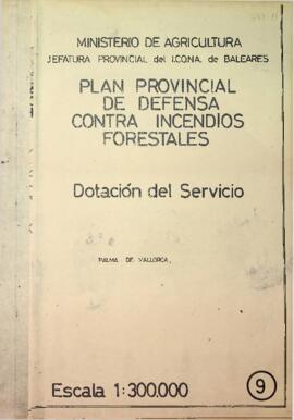 Mapa Dotación del Servicio. Plan provincial de defensa contra incendios forestales