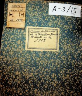 Cuentas justificativas de la Dirección General de Montes en el 1952. Estudio Dasocrático San Mart...