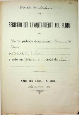 Registro del levantamiento del plano del Monte público denominado Comuna de Llorito perteneciente...