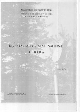 Inventario Forestal Nacional, Lérida