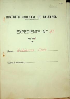 Memoria de trabajos y actividades del Distrito Forestal de Baleares