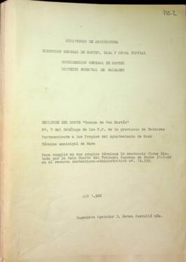 Deslinde administrativo del monte nº 7 del catálogo de U.P., "Comuna de San Martín" de ...