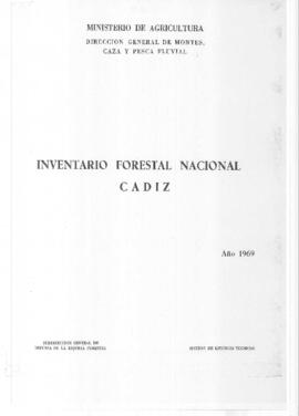 Inventario Forestal Nacional, Cádiz