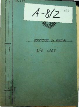 Petició de fons a l'Estat 1963