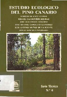 Estudio ecológico del pino canario serie técnica n.º  6
