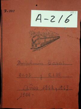 Estados de liquidación de Tasas y Honorarios. 1º trimestre 1962