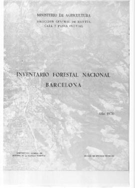 Inventario forestal nacional, Barcelona