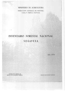 Inventario forestal nacional Segovia 1970