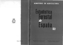 Estadística forestal de España año 1963