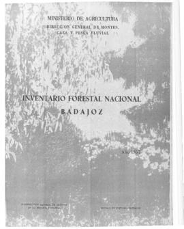 Inventario forestal nacional, Badajoz
