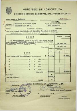 Material de oficina realización tasa 21.14. 3º trimestre 1965