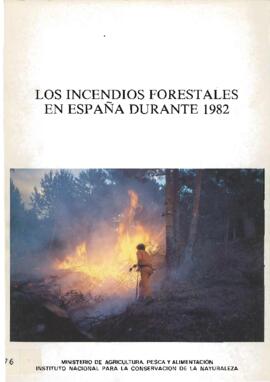 Los incendios forestales en España durante 1982