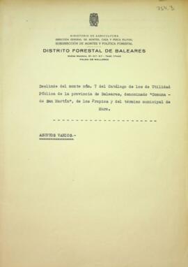 Deslinde administrativo del monte nº 7 del catálogo de U.P., "Comuna de San Martín" de ...