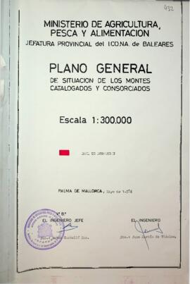 Plano general de situación de losMontes Catalogados y Consorciados nº 8 y 9