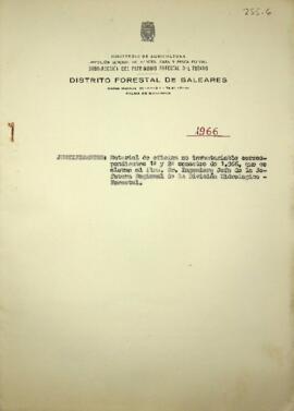 Material de oficina no inventariable correspondientes 1º y 2º semestre de 1966