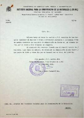 escritos de los Consells Insulares de Menorca e Ibiza y Formentera relativos a la posible firma d...