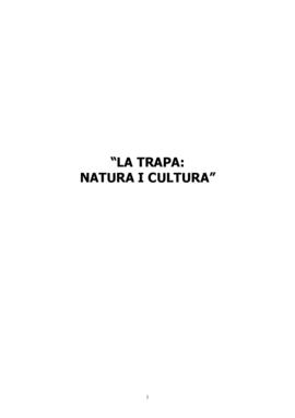 La Trapa: natura i cultura. Quaderrn de treball per al professorat. Col·leció Palma ciutat educat...