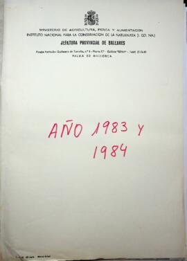 Comissió d'urbanisme. Actes. 1983 i 1984
