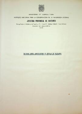 Informe sobre adquisición de fincas en Baleares. Año 1975