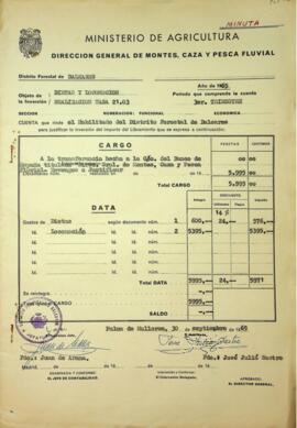 Dietas y locomoción, liquidación tasa 21.03 3er trimestre