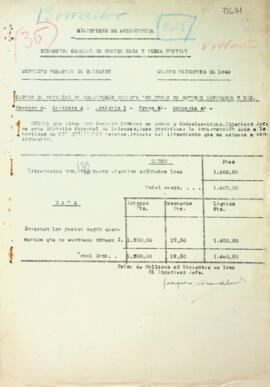 Gastos de material de escritorio durante los meses de octubre a diciembre