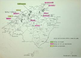 Mapas  de montes administrados por el ICONA