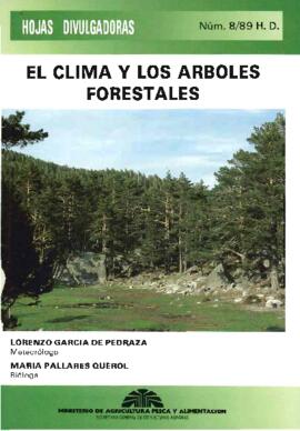 Hojas divulgadoras el clima y los árboles forestales n.º 8/89 H.D